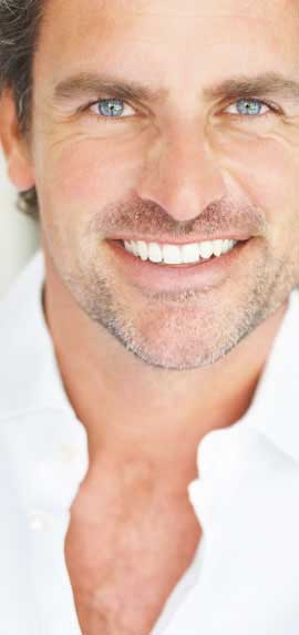 mature man smiling